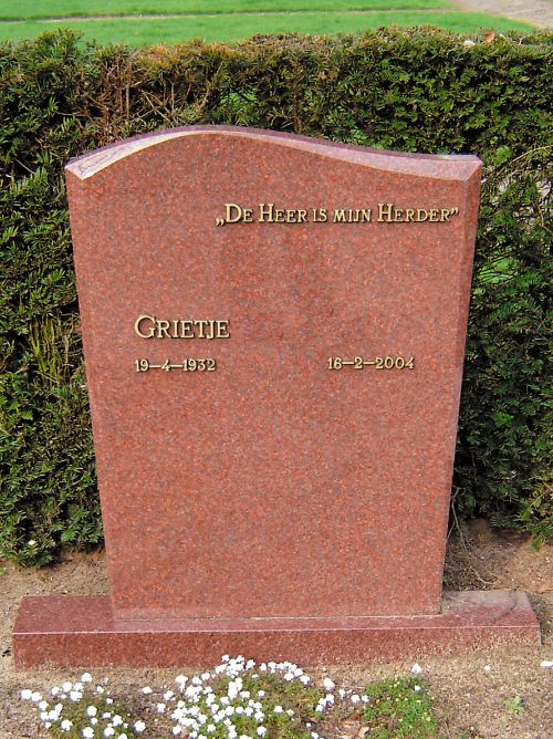 Staand monument Ruby Red graniet