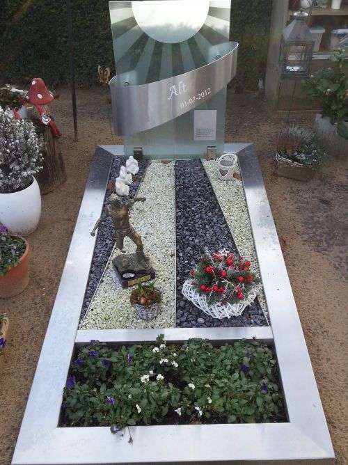 Glas met RVS monument Glas met RVS monument