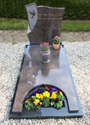 Enkel monument Dakota - Zwart Graniet (EM046)